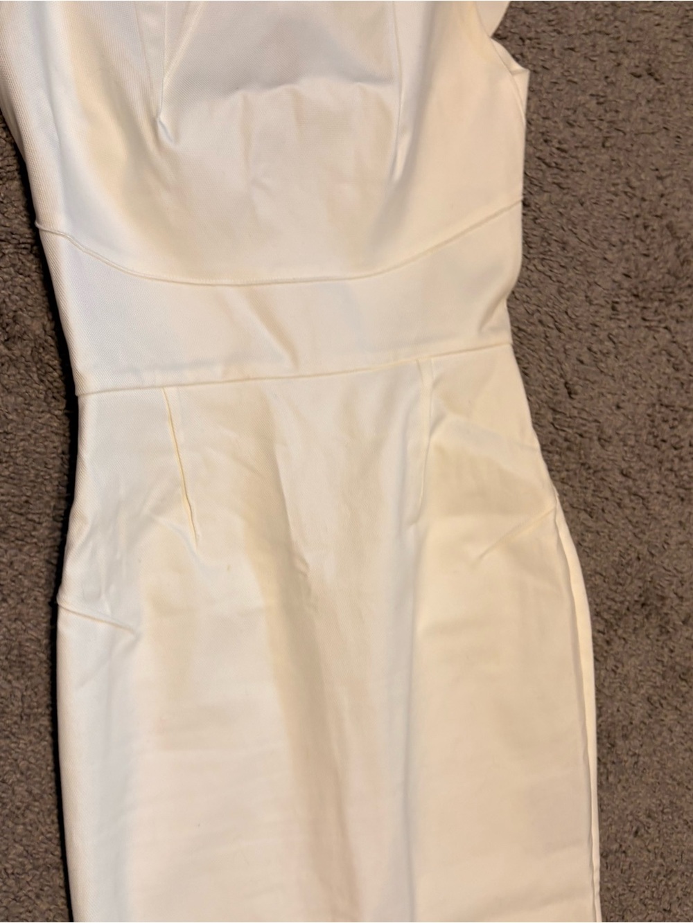 Roland Mouret For Bergdrof Goodman Sheath Dress In Off White Size US 2 - Picture 6 of 16